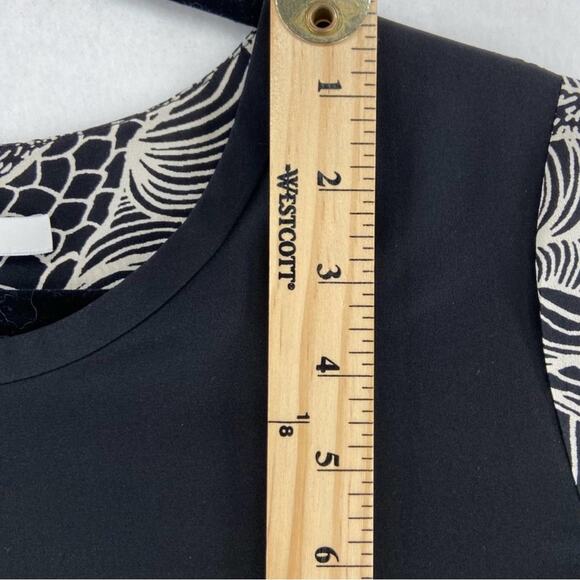 Diane von Furstenberg Silk Blouse Abstract Sleeves 2 - Picture 6 of 9